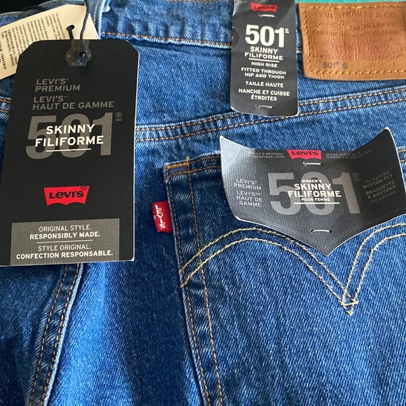 NWT 501 Skinny Levi’s - Picture 1 of 4